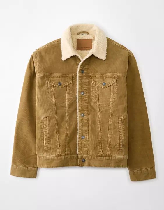 AE Corduroy Sherpa Trucker Jacket 3 AE Corduroy Sherpa Trucker Jacket - Image 3