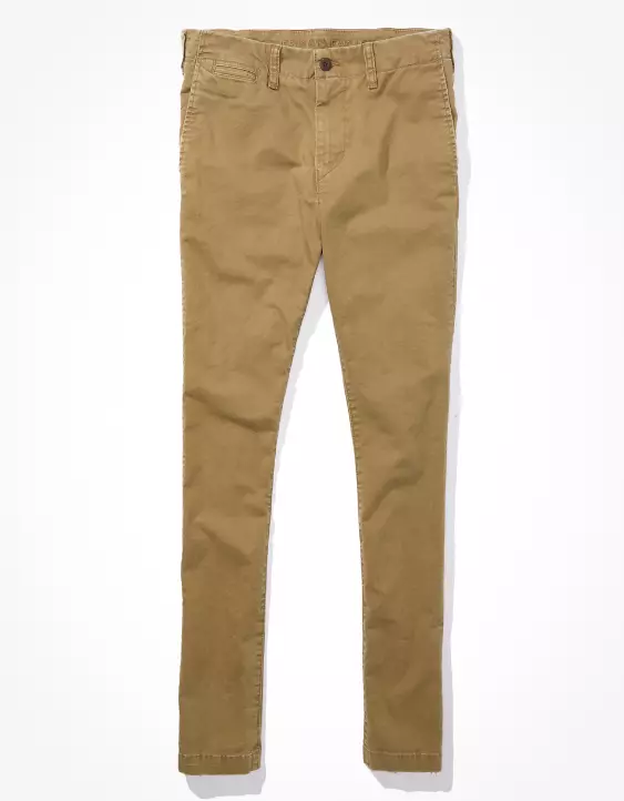 AE Flex Skinny Lived-In Khaki Pant 3 AE Flex Skinny Lived-In Khaki Pant - Image 3