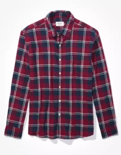 AE Super Soft Everyday Plaid Button-Up Shirt 5 AE Super Soft Everyday Plaid Button-Up Shirt -Top Men Apparel 0153 6050 604 f