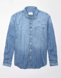 AE Denim Button-Up Shirt 5 AE Denim Button-Up Shirt -Top Men Apparel 0153 6177 523 f