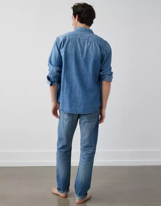 AE Denim Button-Up Shirt 2 AE Denim Button-Up Shirt - Image 2