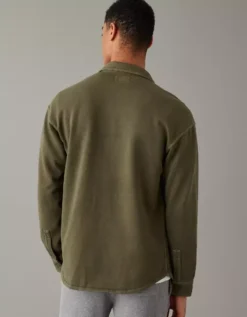 AE Super Soft Fleece Shacket 5 AE Super Soft Fleece Shacket -Top Men Apparel 0195 2079 309 ob