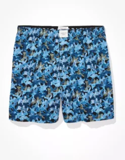 AEO Blue Camo Stretch Boxer Short -Top Men Apparel 0220 3270 400 f