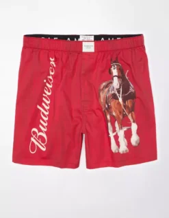 AEO Budweiser Plaid Stretch Boxer Short 5 AEO Budweiser Plaid Stretch Boxer Short -Top Men Apparel 0220 3694 600 f