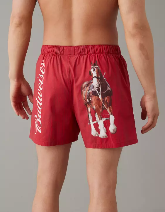 AEO Budweiser Plaid Stretch Boxer Short 2 AEO Budweiser Plaid Stretch Boxer Short - Image 2