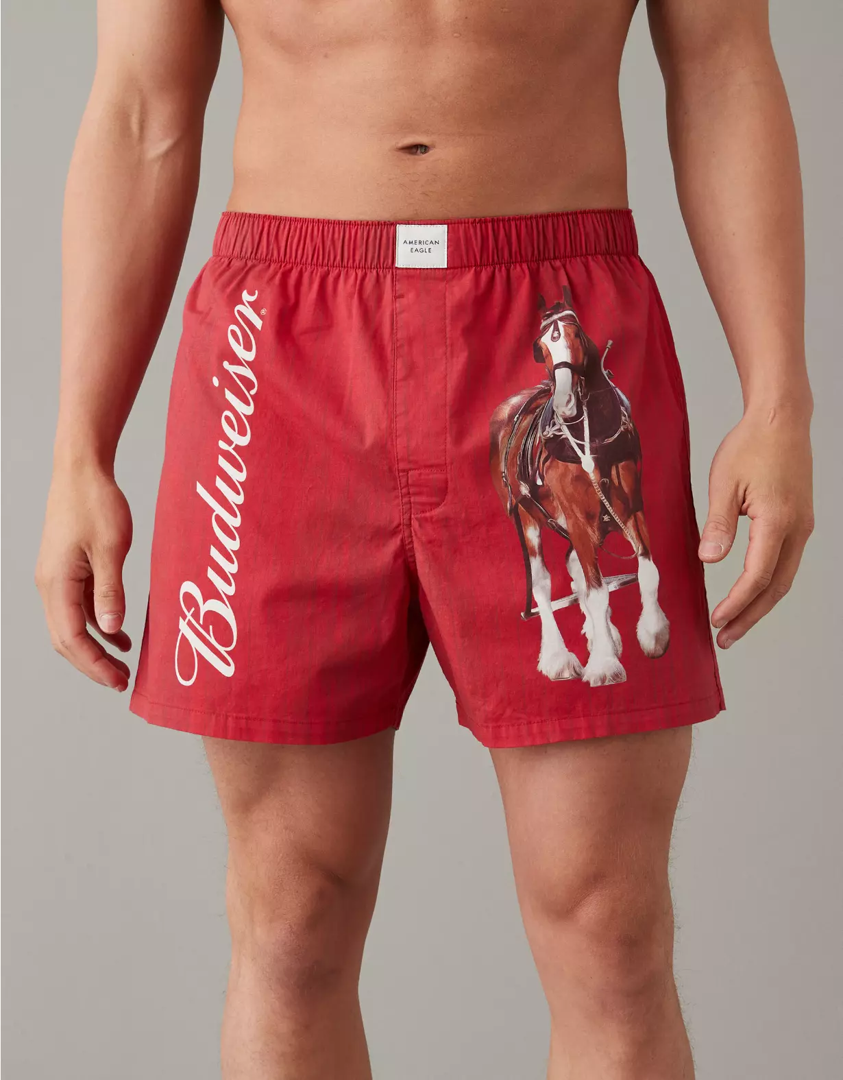 AEO Budweiser Plaid Stretch Boxer Short 1 AEO Budweiser Plaid Stretch Boxer Short