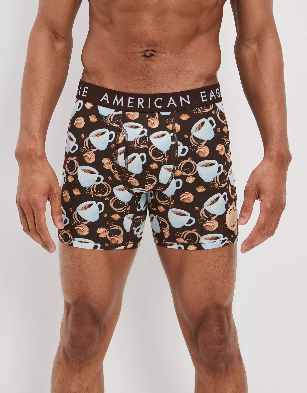 AEO Coffee Scratch + Sniff 6" Classic Boxer Brief 1 AEO Coffee Scratch + Sniff 6" Classic Boxer Brief