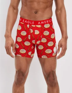 AEO Cinnamon Buns Scratch + Sniff 6" Classic Boxer Brief