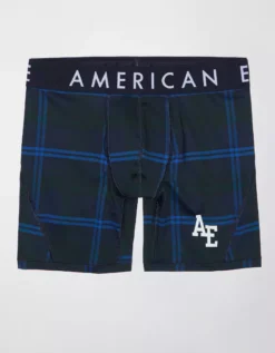 AEO Plaid 6" Flex Boxer Brief -Top Men Apparel 0236 0007 410 f