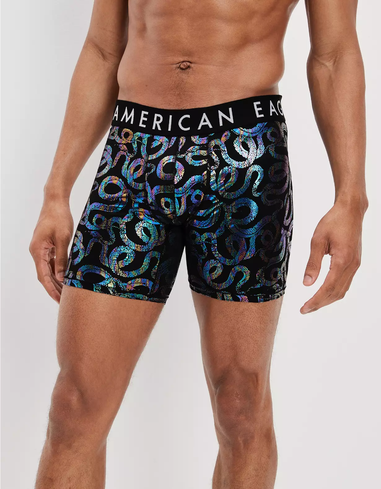 AEO Silver Snakes 6" Flex Boxer Brief 1 AEO Silver Snakes 6" Flex Boxer Brief
