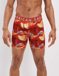 AEO Orange Burst 6" Flex Boxer Brief