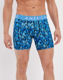AEO Blue Mushrooms 6" Flex Boxer Brief