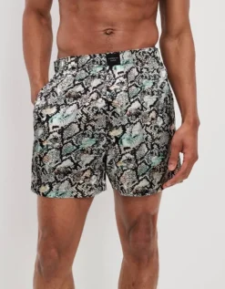 AEO Snake Skin Satin Pocket Boxer Short 4 AEO Snake Skin Satin Pocket Boxer Short -Top Men Apparel 0238 3423 100 of