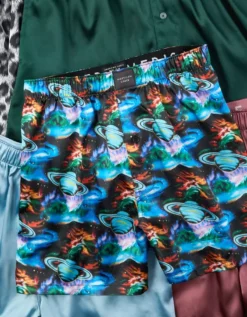 AEO Galaxy Satin Pocket Boxer Short -Top Men Apparel 0238 3567 001 d2