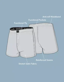 AEO Snow Leopard Satin Pocket Boxer Short 5 AEO Snow Leopard Satin Pocket Boxer Short -Top Men Apparel 0238 3659 020 d3