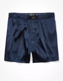 AEO Solid Satin Pocket Boxer Short -Top Men Apparel 0238 3812 410 f