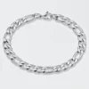 West Coast Jewelry Stainless Steel 8mm Figaro Chain Bracelet