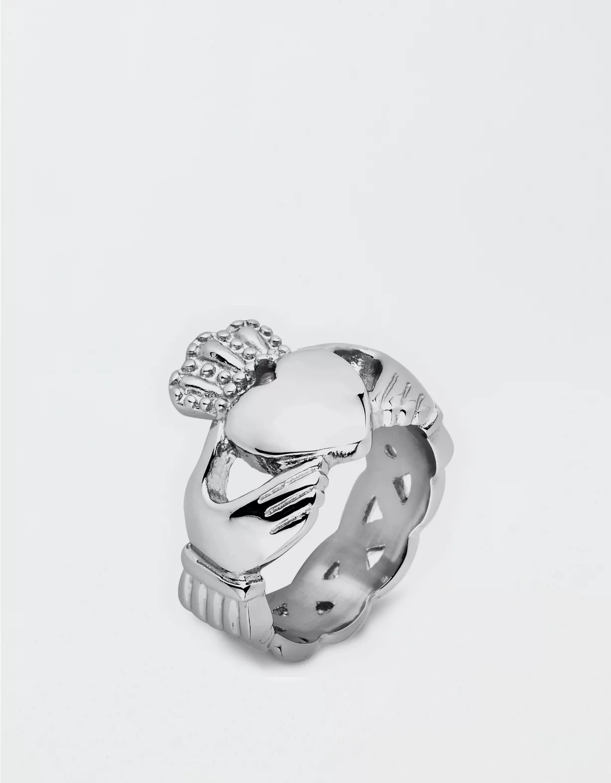 West Coast Jewelry Stainless Steel Celtic Knot Eternity Claddagh Ring 1 West Coast Jewelry Stainless Steel Celtic Knot Eternity Claddagh Ring