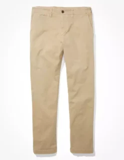 AE Flex Athletic Straight Lived-In Khaki Pant -Top Men Apparel 0523 4709 281 f
