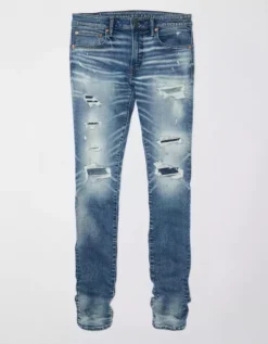 AE AirFlex 360 Patched Stacked Jean -Top Men Apparel 1113 6696 537 f