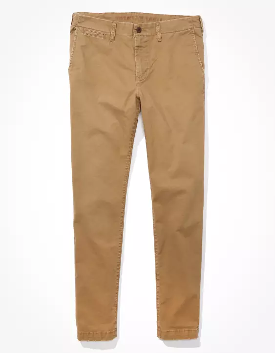 AE Flex Athletic Skinny Lived-In Khaki Pant 3 AE Flex Athletic Skinny Lived-In Khaki Pant - Image 3