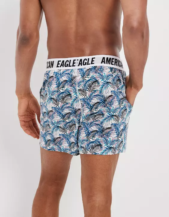 AEO Palm Trees Ultra Soft Pocket Boxer Short 2 AEO Palm Trees Ultra Soft Pocket Boxer Short - Image 2
