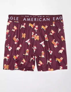 AEO Christmas Dogs Ultra Soft Pocket Boxer Short 5 AEO Christmas Dogs Ultra Soft Pocket Boxer Short -Top Men Apparel 1237 3702 613 f