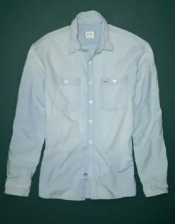 AE77 Premium Chambray Workshirt -Top Men Apparel 2308 2418 401 f