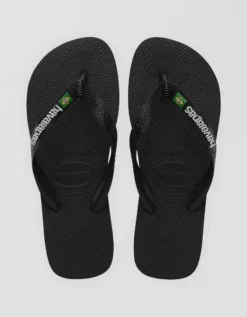 Havaianas Men's Brazil Logo Flip Flop -Top Men Apparel 7213 8894 001 d1